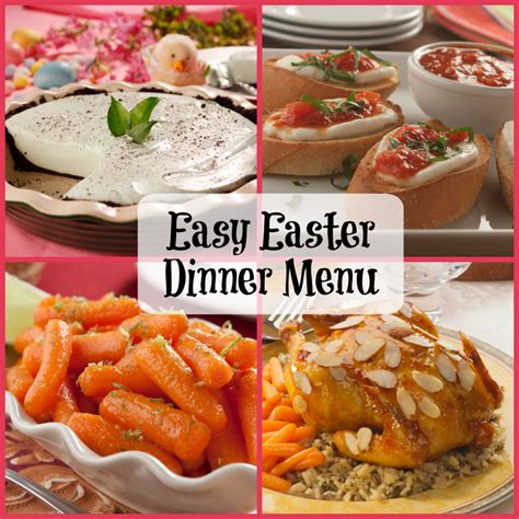 easter dinner menu ideas recipes